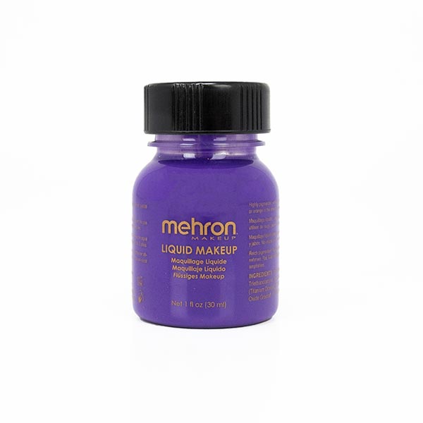 Mehron Liquid Makeup Size 1 ounce color purple
