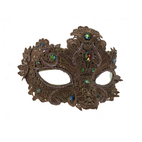 KBW Therese Lace Venetian Masquerade Mask color rose gold