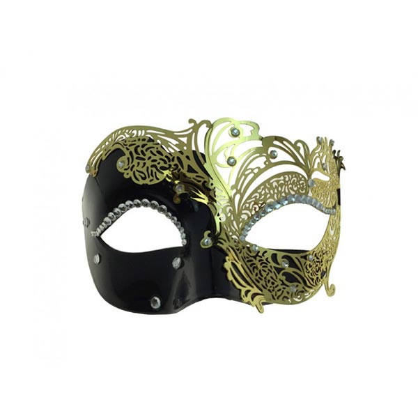 KBW Christoff Metal Masquerade Mask Color Gold