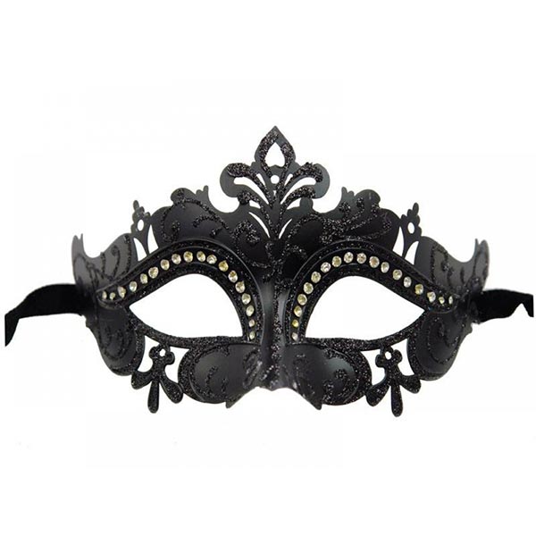 KBW Facile Masquerade Mask color black