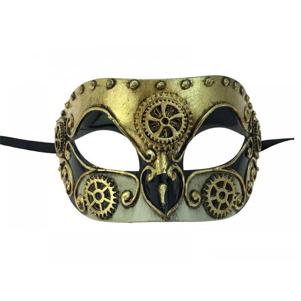 KBW Steamy Masquerade Mask color gold