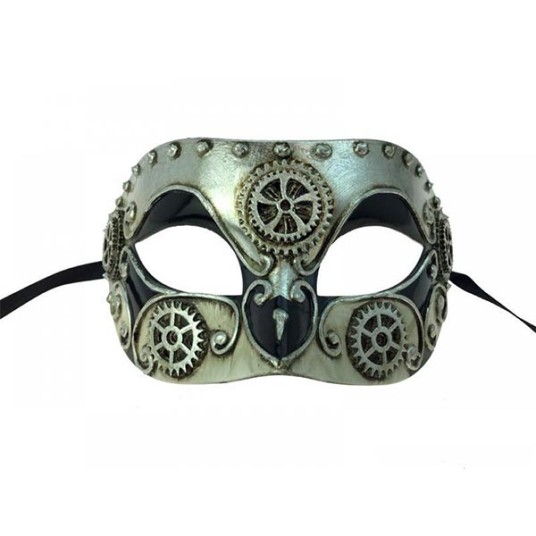 KBW Steamy Masquerade Mask color silver