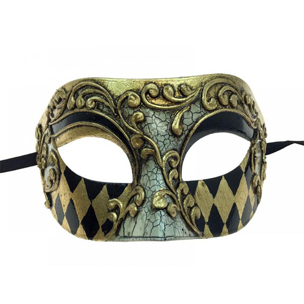 KBW Venetian Male Mask color gold
