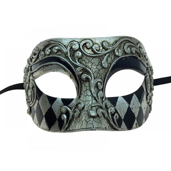 KBW Venetian Male Mask color silver