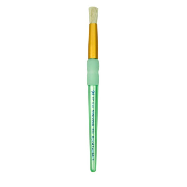 Royal Brush Crafter's Choice White Bristle Standard Stencil Brush Size: 1/2"
