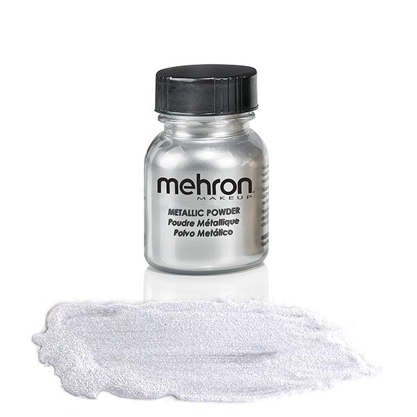 Mehron Metallic Powder size 1 ounce color silver