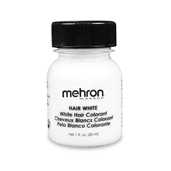Mehron Hair White & Hair Silver Color White Size 1 ounce