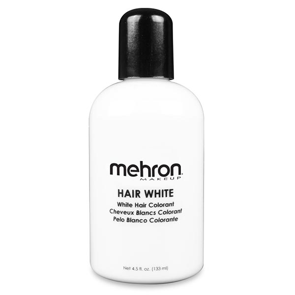 Mehron Hair White & Hair Silver Color White Size 4.5 ounce