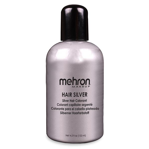 Mehron Hair White & Hair Silver Color Silver Size 4.5 ounce