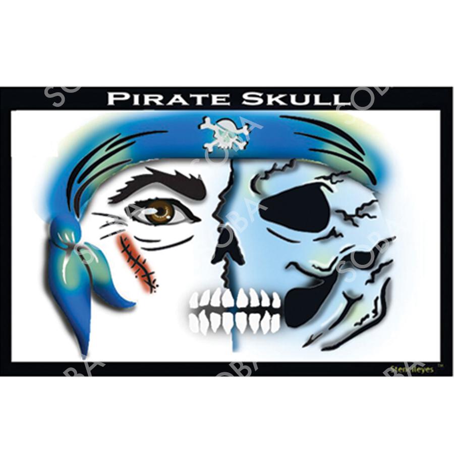 ProAiir Stencils Pirate Skull Child