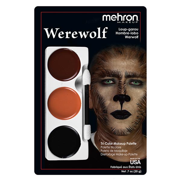 Mehron Tri-Color Character Palettes Werewolf