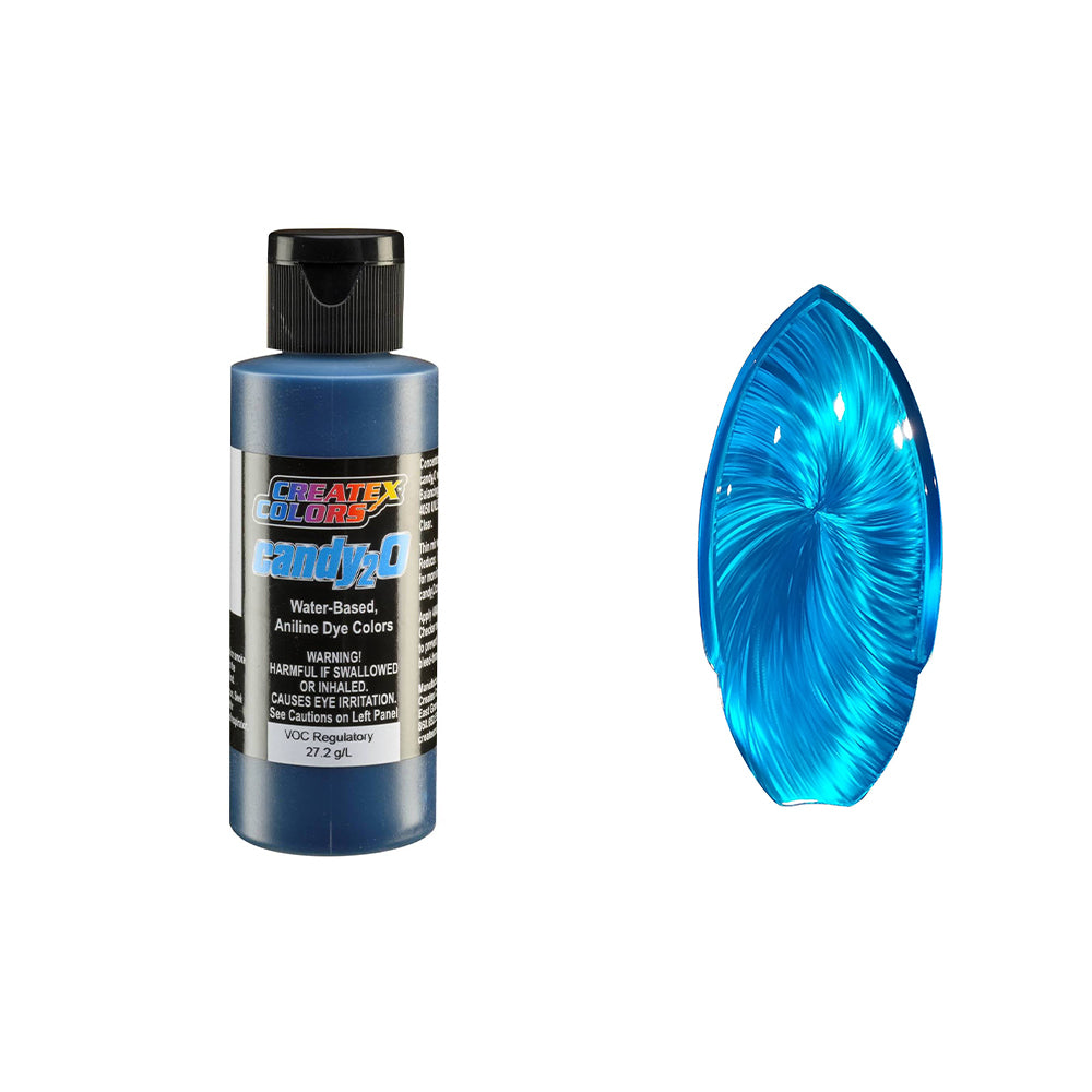 Createx Colors Candy2o Airbrush Aniline Dye Color Caribe blue