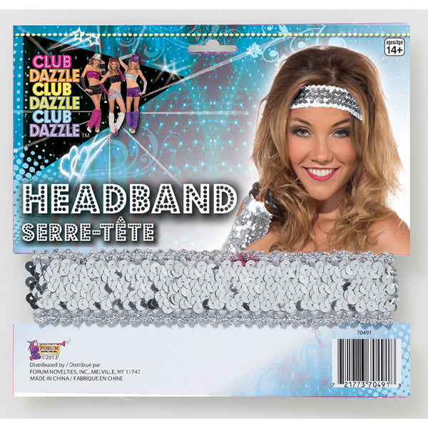 Forum Sequin Headband Silver