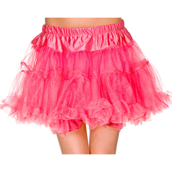 Music Legs Tulle Petticoat color hot pink