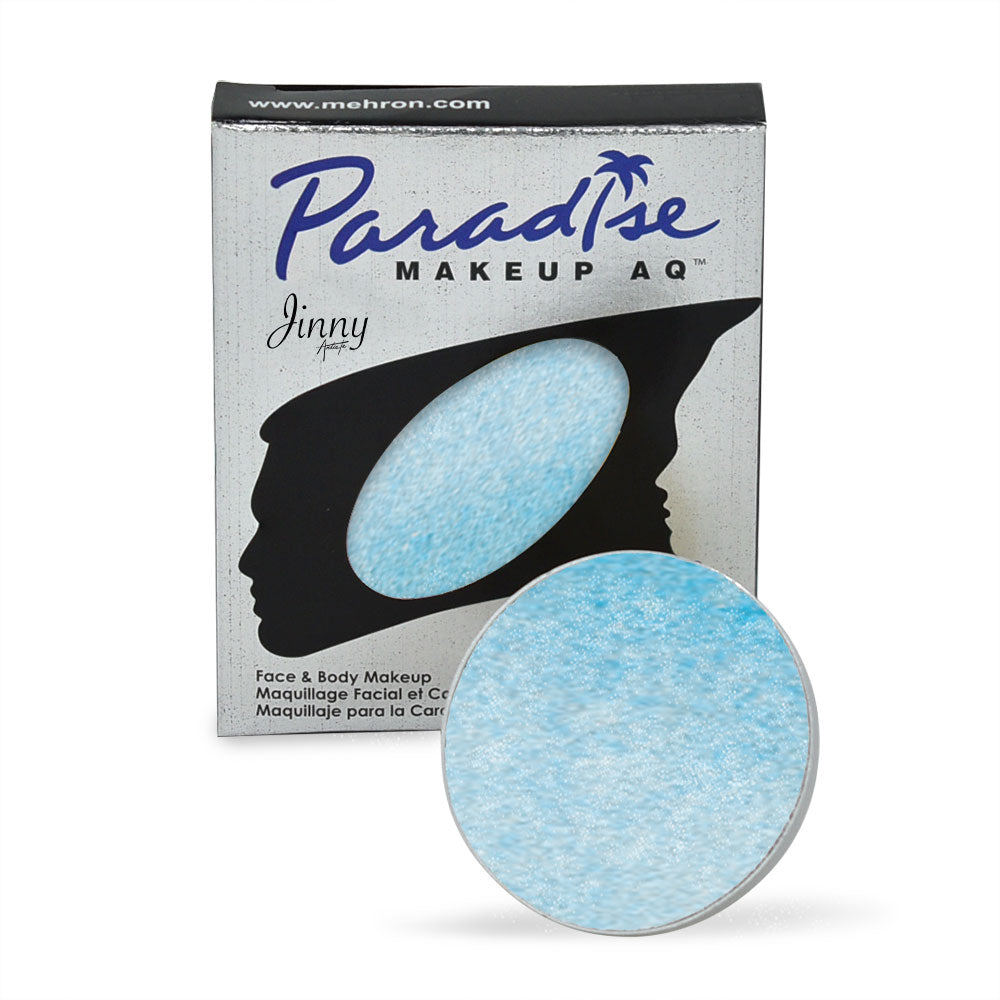Mehron Paradise AQ Paint Size .25 ounce Refill Color Metallic Light Blue