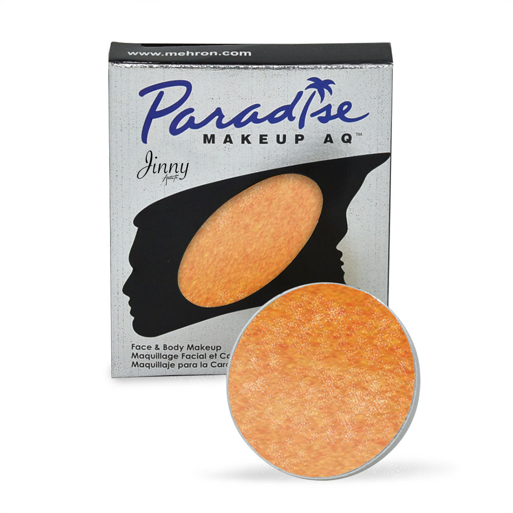 Mehron Paradise AQ Paint Size .25 ounce Refill Color Metallic Orange