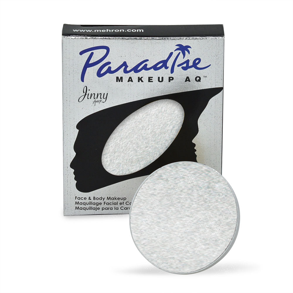Mehron Paradise AQ Paint Size .25 ounce Refill Color Metallic Silver