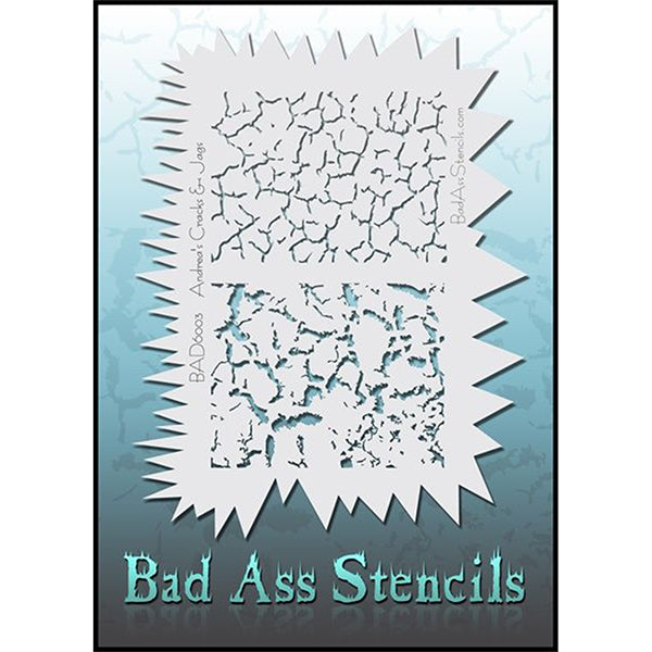 BadAss Stencil Pattern Cracks and Jags