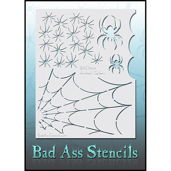 BadAss Stencil Pattern Spiders