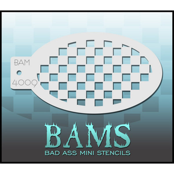 Badass Mini Stencil Design Checkers