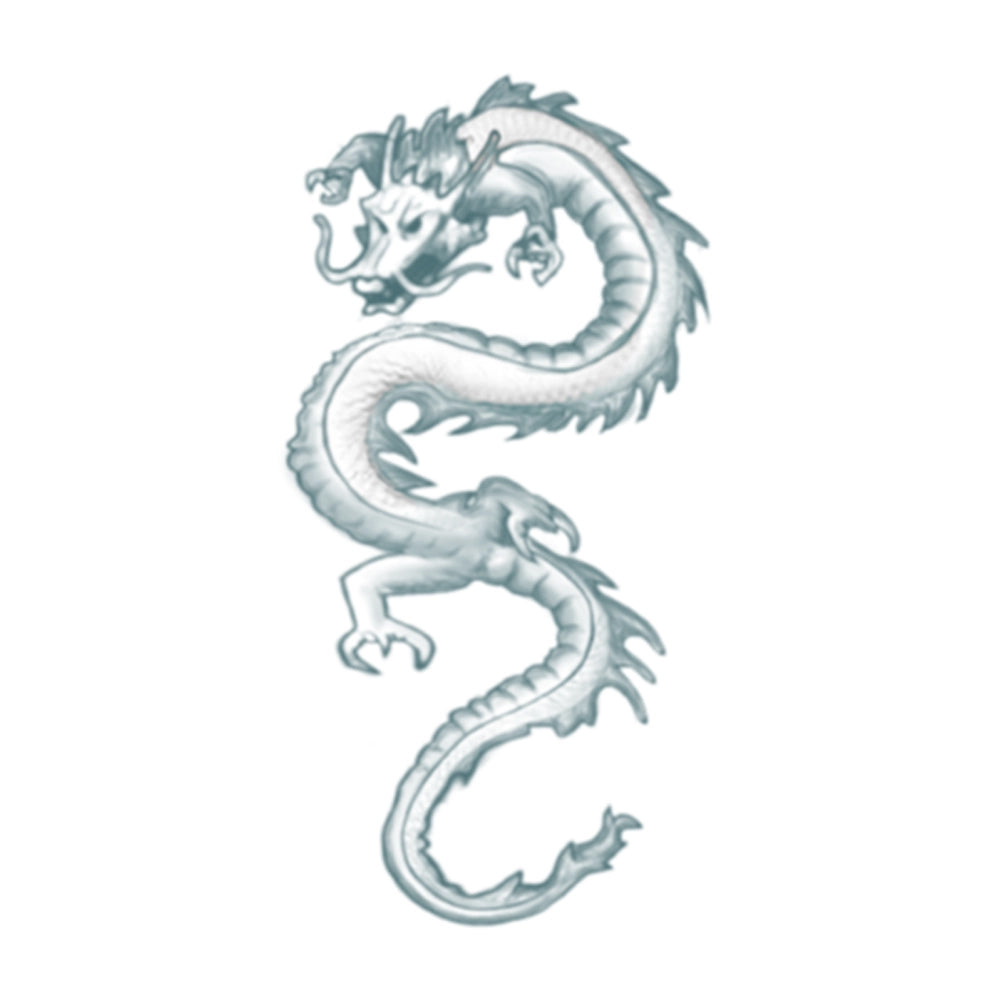 Out Of Kit Chinese Dragon Temporary Tattoo Style 1