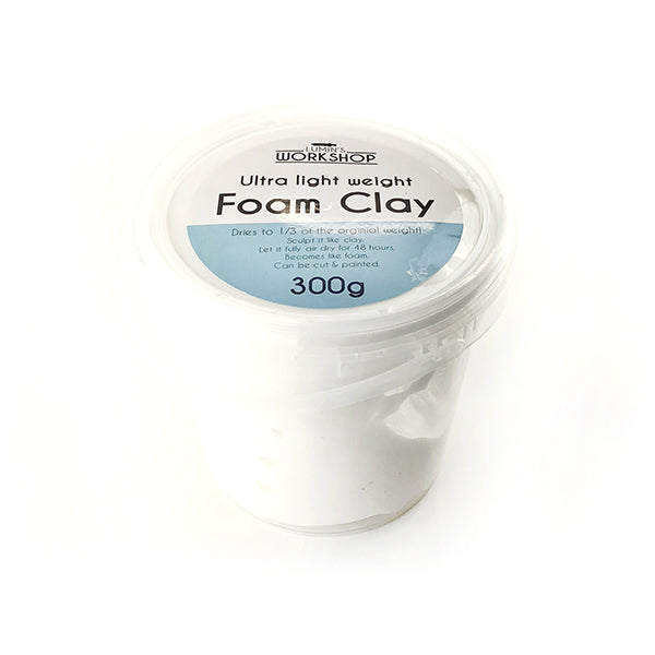 Lumin's Workshop Foam Clay Size 300 grams Color White