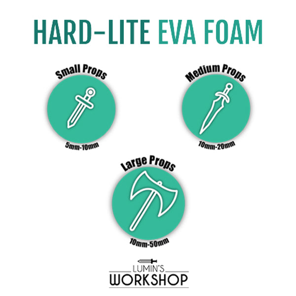 Lumin's Workshop Hard-Lite EVA Foam Small Sheet Suitability
