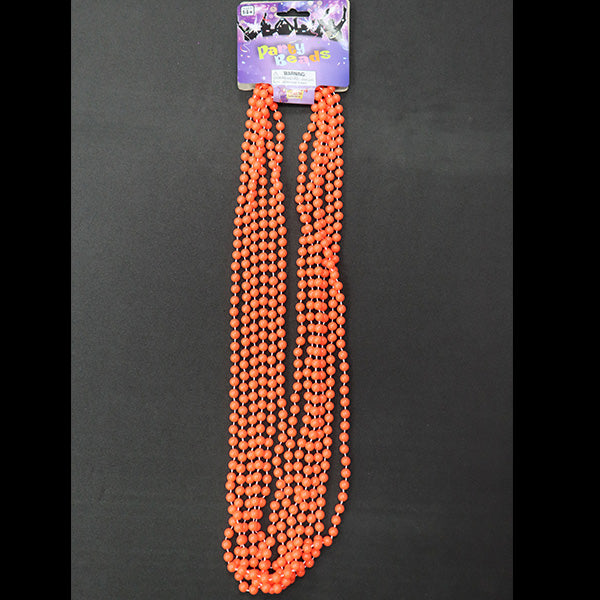Forum Novelties Matte Party Beads Color Orange