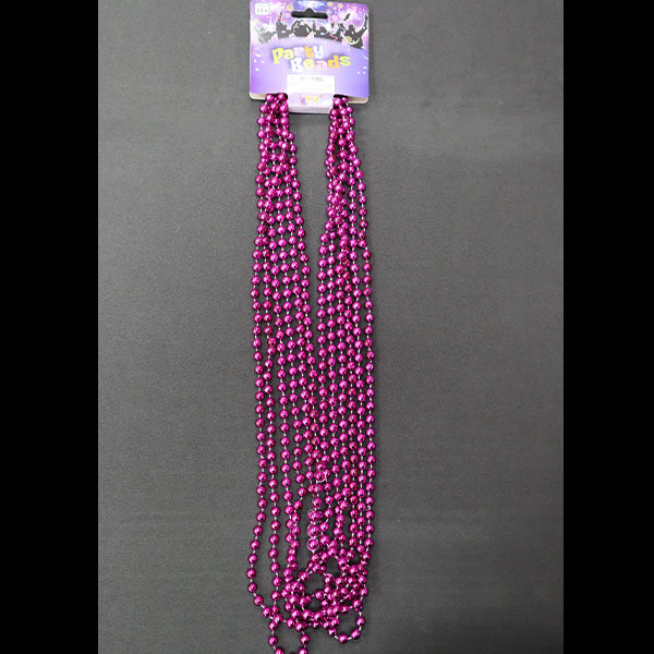 Forum Novelties Metallic Party Beads Color magenta