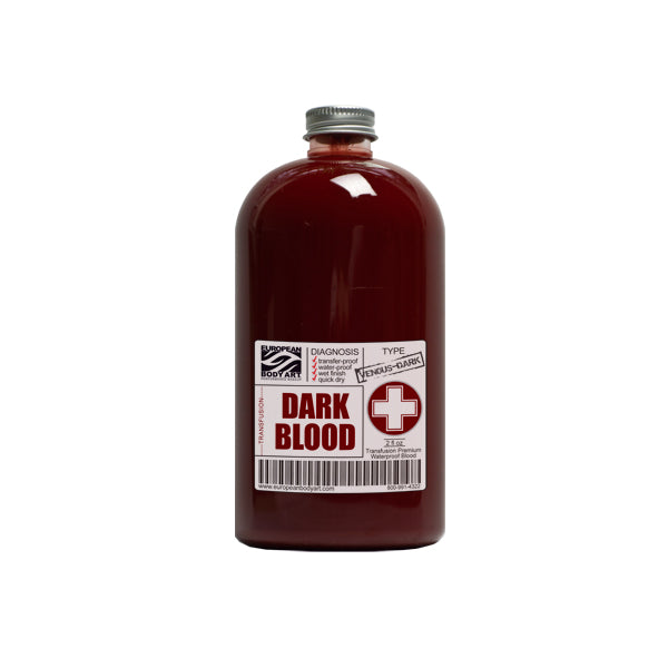 European Body Art Transfusion Blood Color Dark Blood Size 2 ounce