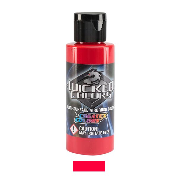 Createx Wicked Colors Acrylic Paint 2oz Color red