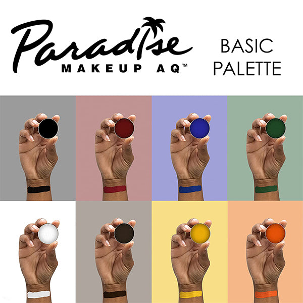 Mehron Paradise Makeup AQ 8 Color Palette Color Basic Arm Swatch