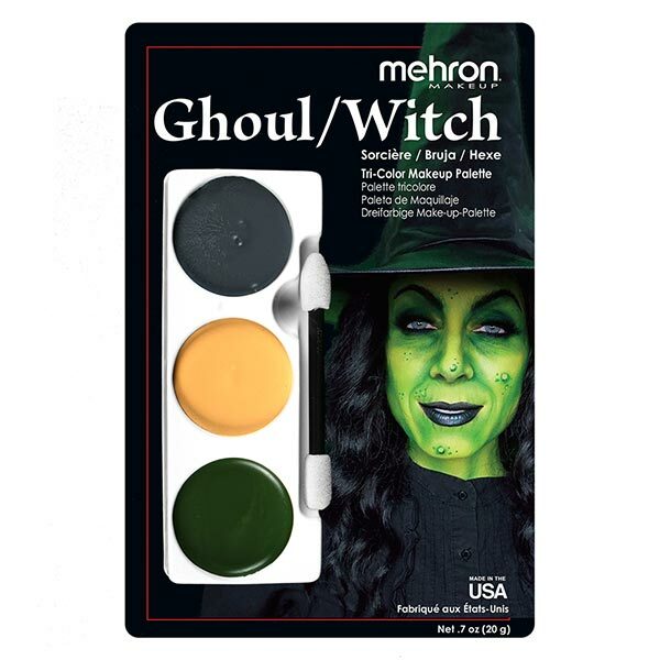 Mehron Tri-Color Character Palettes Ghoul Witch