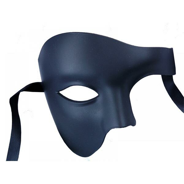 Phantom Black Masquerade Mask
