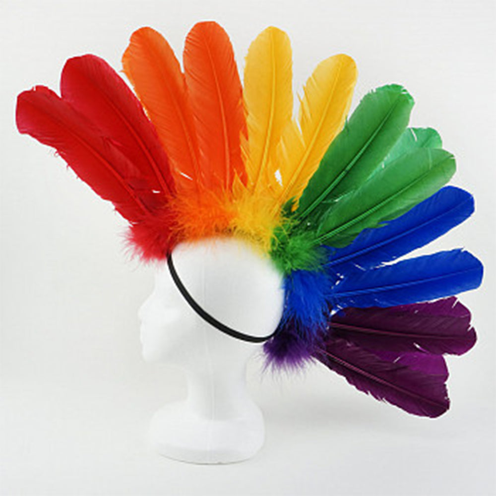 Rainbow Quills Feather Mohawk