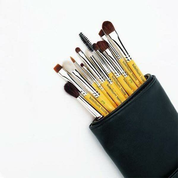 bdellium tools Travel Eyes 12pc Brush Set with Pouch