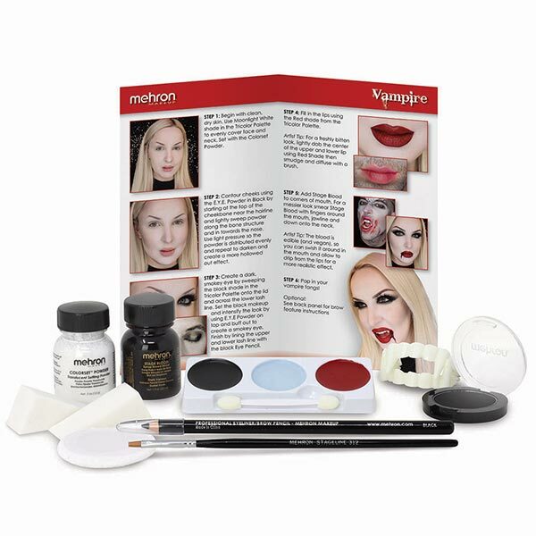 Mehron Vampire Character Makeup Kit Contents