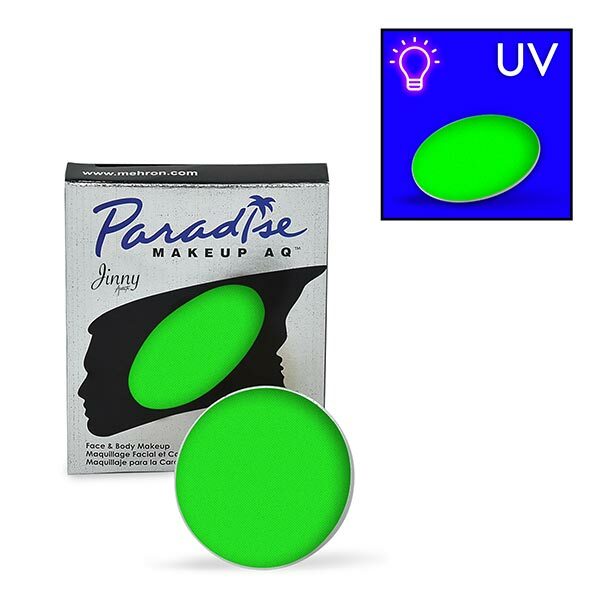 Mehron Paradise Makeup AQ Neon UV Glow Refill Size - Martian