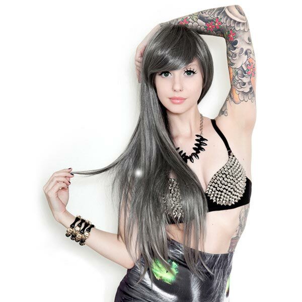 Ombre Alexa Wig by Rockstar - Dark Grey Fade