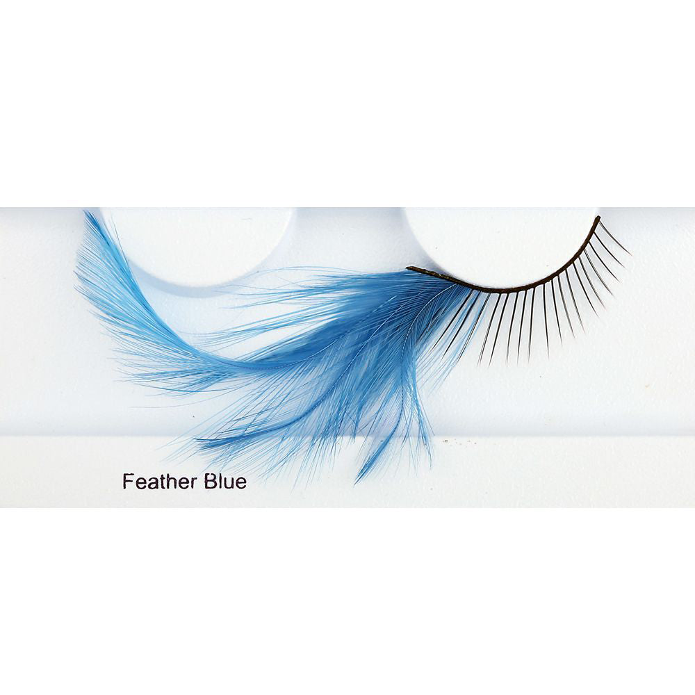 Glamour Eyez Blue Feather Eyelashes
