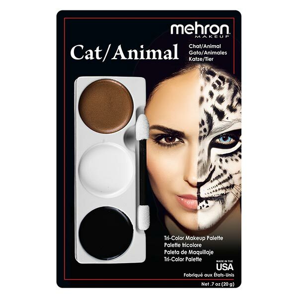 Mehron Tri-Color Character Palettes Cat Animal