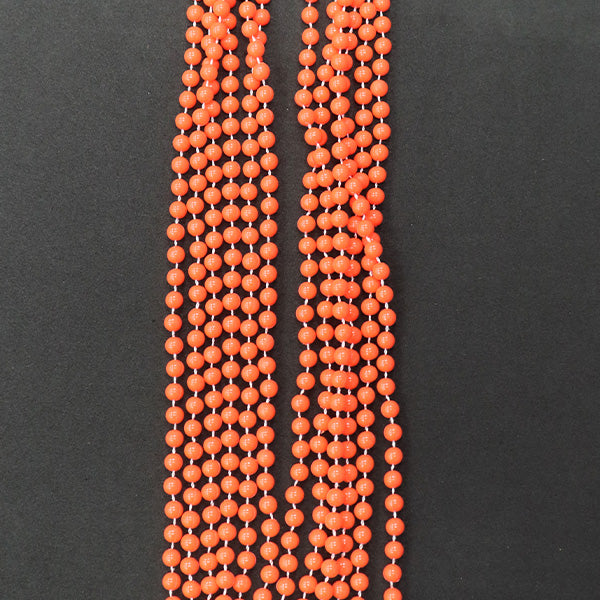 Forum Novelties Matte Party Beads Color Orange