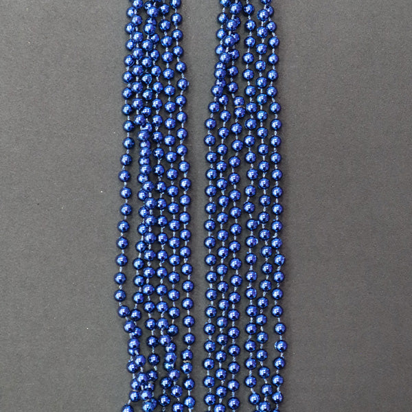 Forum Novelties Metallic Party Beads Color Dark Blue