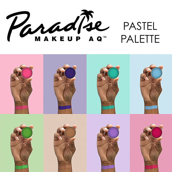 Mehron Paradise Makeup AQ 8 Color Palette Color Pastel Swatch