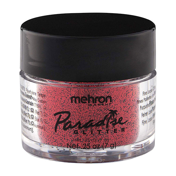 Mehron Paradise Glitter Color Red