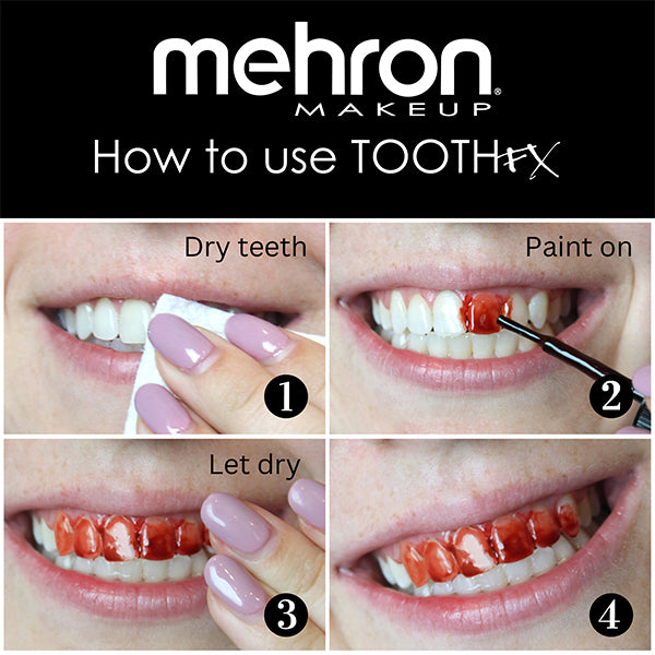 Mehron Tooth FX Directions Color Blood Red