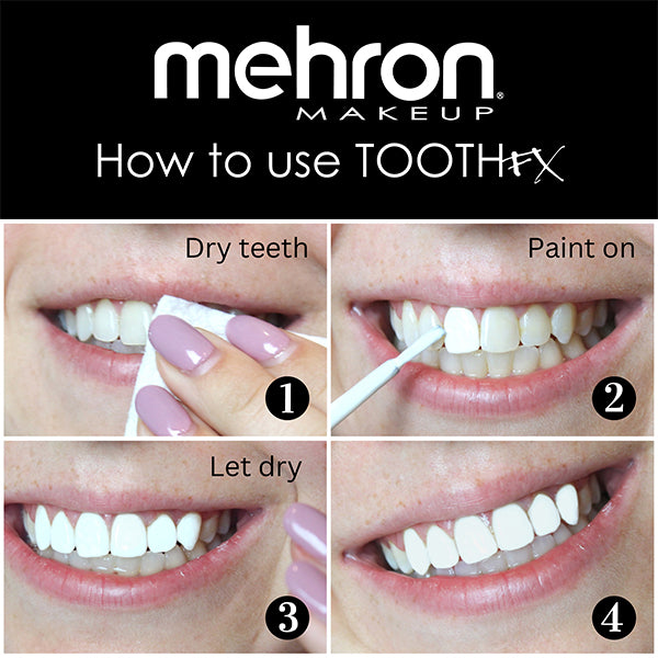 Mehron Tooth FX Directions Color White